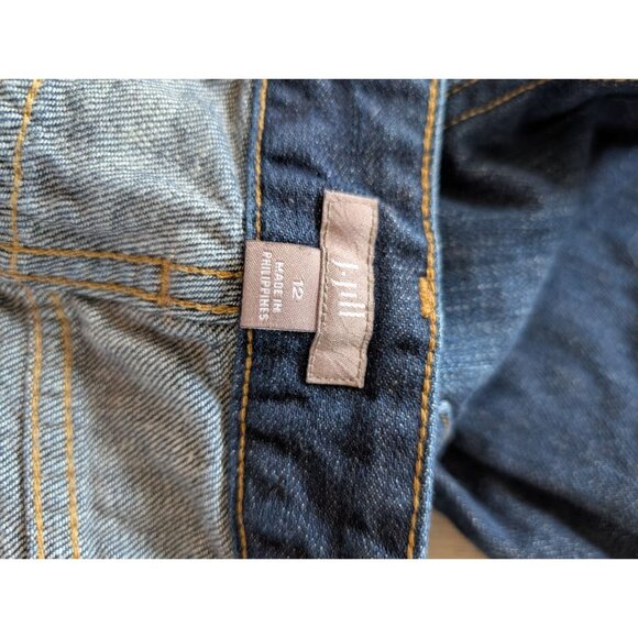 J. Jill Womens Dark Wash Straight Leg Denim Jeans Size 12 - Picture 3 of 4